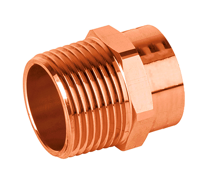 Adaptador Macho Cobre