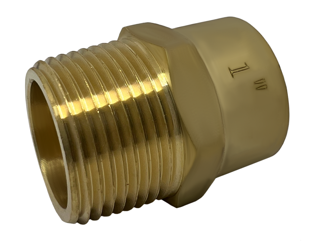 Adaptador Macho Bronce